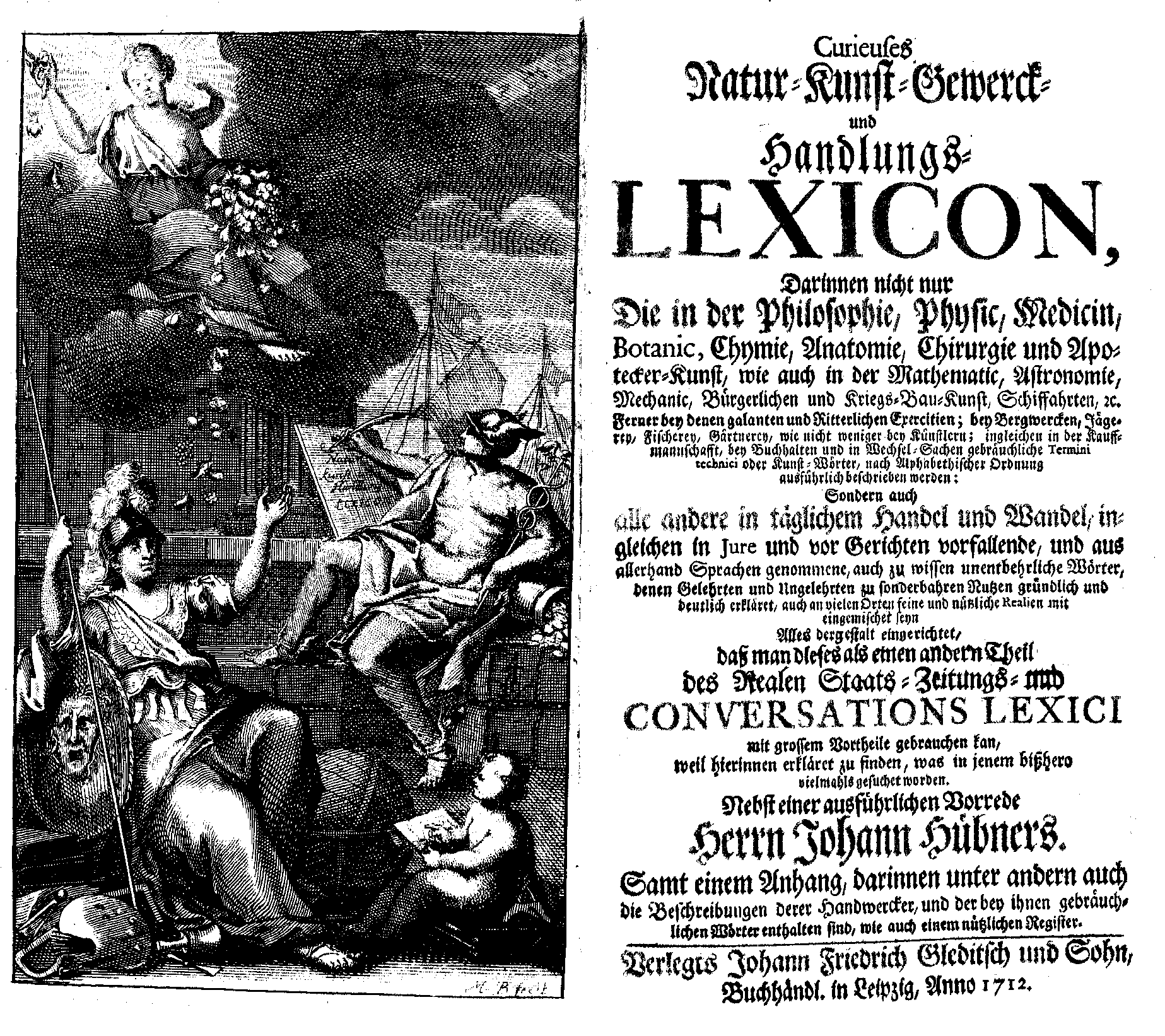 Johann Jacob Marperger et al., Curieuses Natur-Kunst-Gewerck- und Handlungs-Lexicon (Leipzig: J. Fr. Gleditsch & Sohn, 1712)