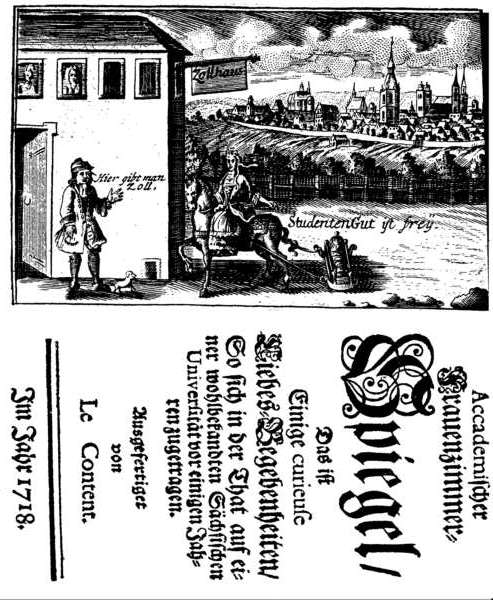 Accademischer Frauenzimmer-Spiegel (1718).